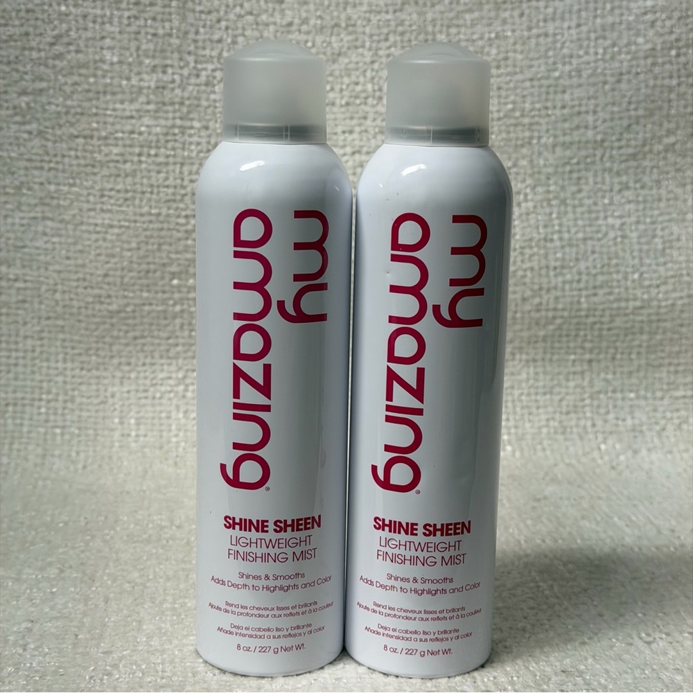 Lot (2) My Amazing Shine Sheen Lightweight Finishing Mist 8oz